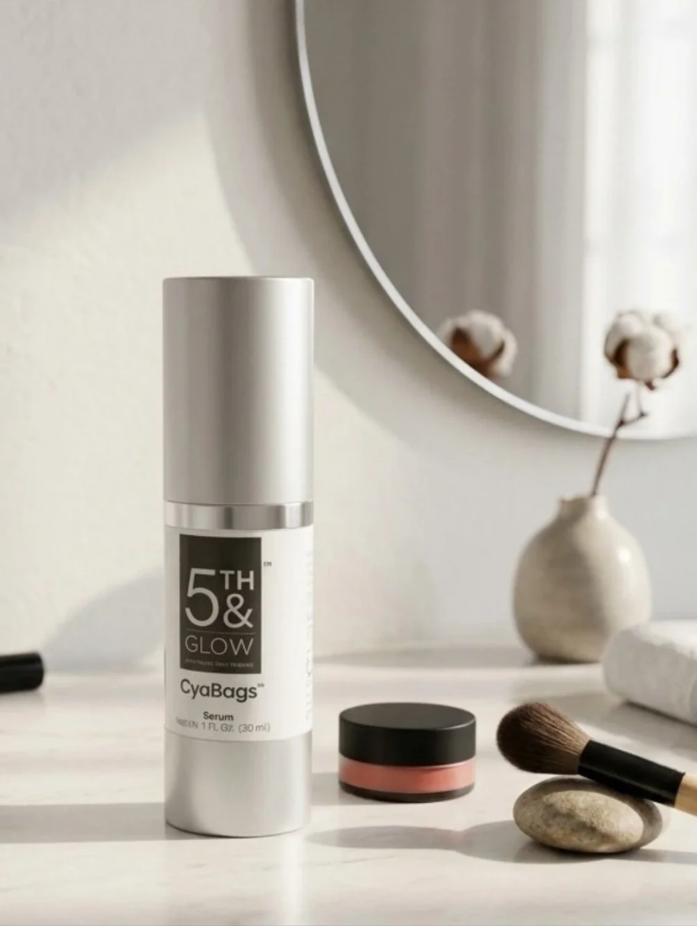 5th & Glow CyaBags Serum Eye Care Serum 1 Oz. Bottle